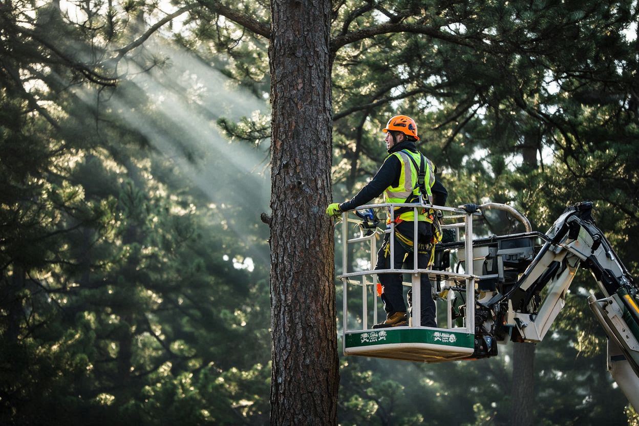 Wycinka drzew metodą alpinistyczną i z kosza
